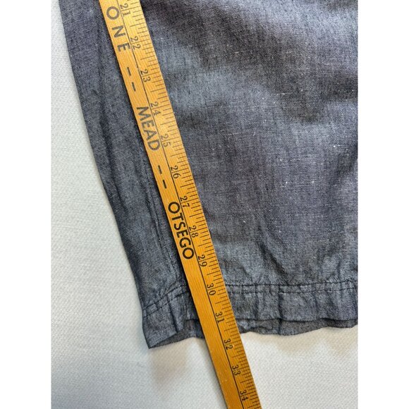 Croft & Barrow Womens Linen-Blend Casual Pants Size XL Gray Drawstring Straight - Picture 6 of 12